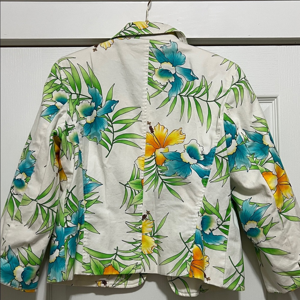 Rafaella 🦩 Women's Tropical Floral Blazer - Picture 8 of 8